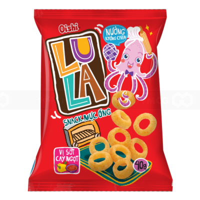 Oishi Luna Snack Ring Cumi Panggang 40g x 60 Bags