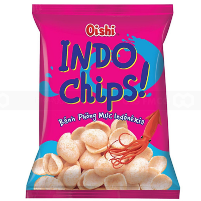 Oishi IndoChips Puffed Snack 75g x 12 Bags