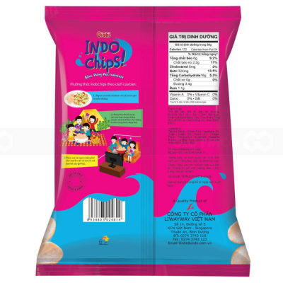 Oishi IndoChips Puffed Snack 75g x 12 Bags