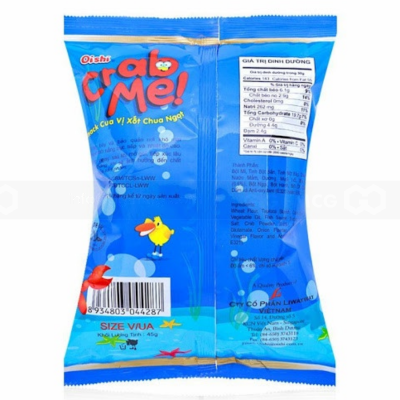 Oishi Snack Crab Sour & Sweet 45g x 60 Bags