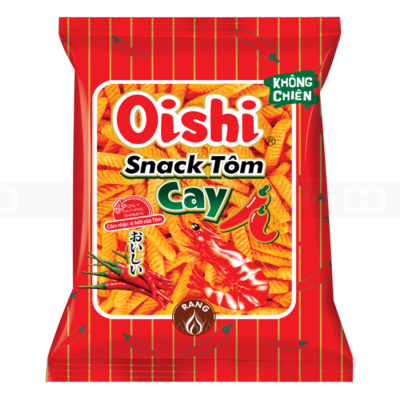 Oishi Snack Hot Shrimp 75g x 12 Bags