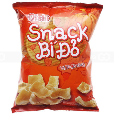 Oishi Snack Pumpkin Grilled Beef Flavour 14g x 100 Bags