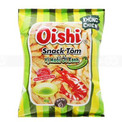 Oishi Snack Shrimp Salt & Green Pepper 42g x 60 Bags