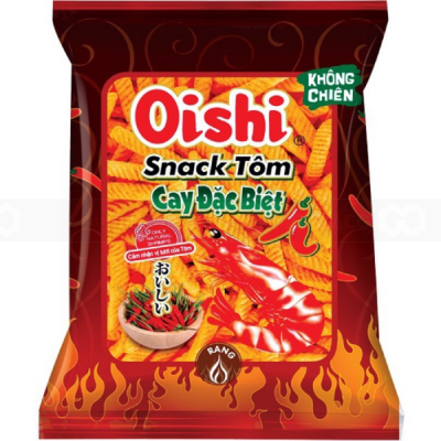 Oishi Snack Special Hot Shrimp 14g x 100 Bags