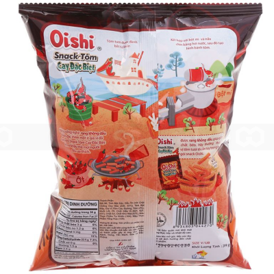 Oishi Snack Special Hot Shrimp 39g x 60 Bags