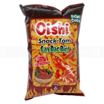 Oishi Snack Special Hot Shrimp 75g x 12 Bags