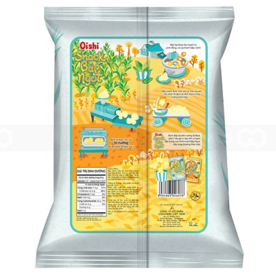Oishi Sweet Corn Snack 75g x 12 Bags