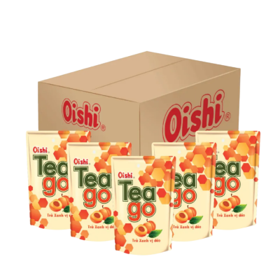 Wholesale Oishi Tea Go Green Tea Flavour With Peach 180ml x 10 Bags