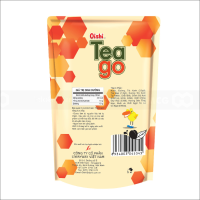 Oishi Tea Go Green Tea Flavour With Peach 180ml x 10 Bags