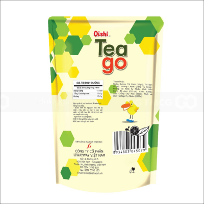 Oishi Tea Go Green Tea Flavour With Lemon 180ml x 10 Bags