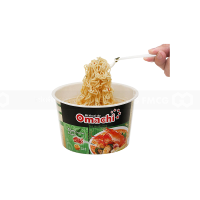 Wholesale Omachi 5 Star Hot Sour Shrimp 90g x 12 Bowls