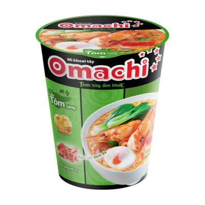 Omachi Hot Sour Shrimp 66g x 24 Cups