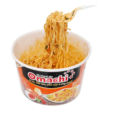 Omachi Shrimp Cheese & Salted Eggs 105G x 12 Bowls