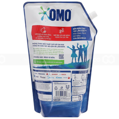 OMO Matic Front Load Beautiful & Durable Detergent Liquid 2kg x 4 Bags