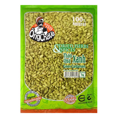 Ong Cha Va green Cardamon Seed 1kg x 10 Bags