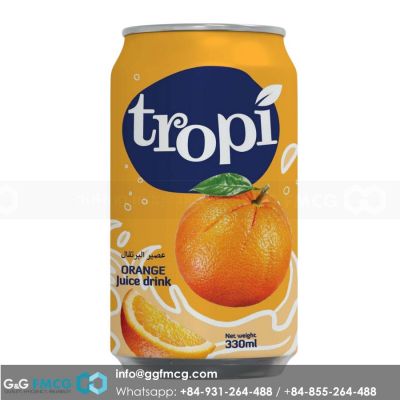 Tropi Orange Juice 330ml x 24 cans