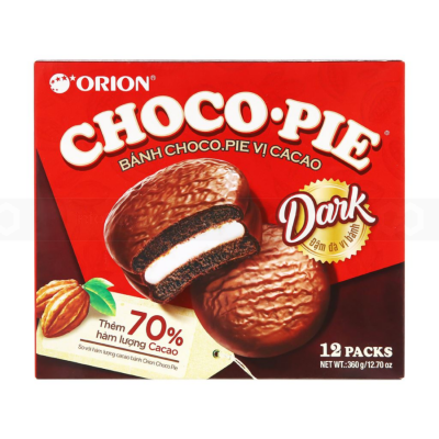 Orion Choco Pie Dark 30g x 12 Pcs x 8 Boxes