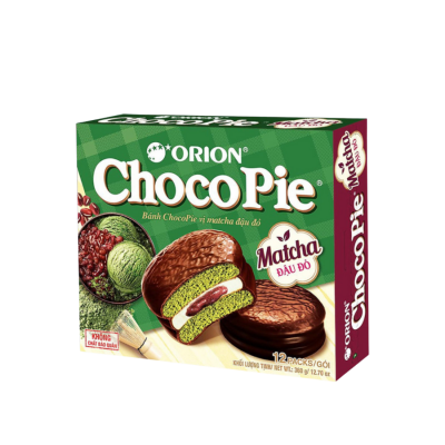Orion Choco Pie Matcha 30g x 12 Pcs x 8 Boxes
