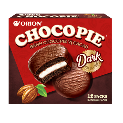 Orion Choco Pie Dark 36.3g x 12 Pcs x 8 Boxes

