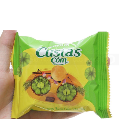 Orion Custas Cream Green Rice 23g x 12 Pcs x 8 Boxes
