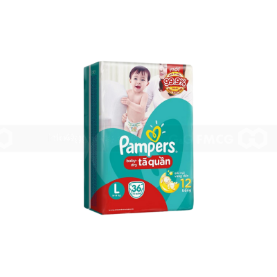 Pampers Baby Dry Pants L36