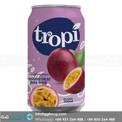 Tropi Passion Fruit Juice 330ml x 24 cans