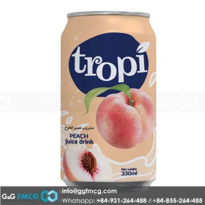 Juice - Tropi Peach Juice 330ml x 24 cans