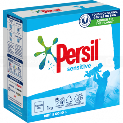Persil Front & Top Sensitive 1kg x 12 boxes