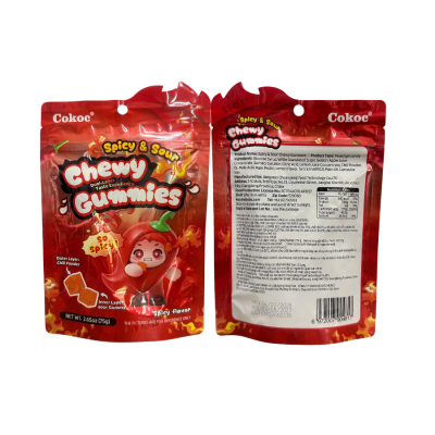 Cokoc Spicy & Sour Gummy Candy 75g x 50 bags