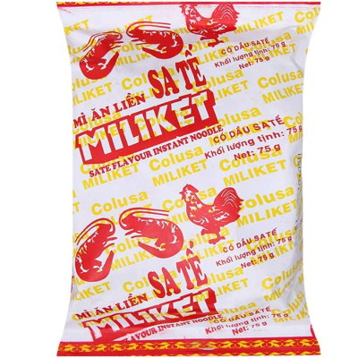  Miliket Kraft Instant Noodle Satay Flavor 75g