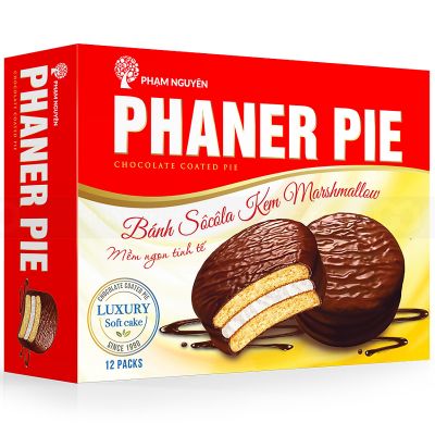 Phaner Pie Soft Cake New 28g x 6 Pack x 16 Box