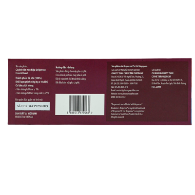 Phuong Vy Delipresso French Roast 6g x 10 capsules x 24 Boxes