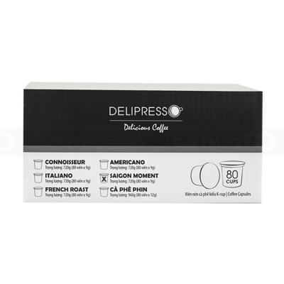 Phuong Vy Delipresso French Roast 6g x 80 capsules x 6 Boxs