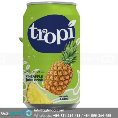 Juice - Tropi Pineapple Juice 330ml x 24 cans