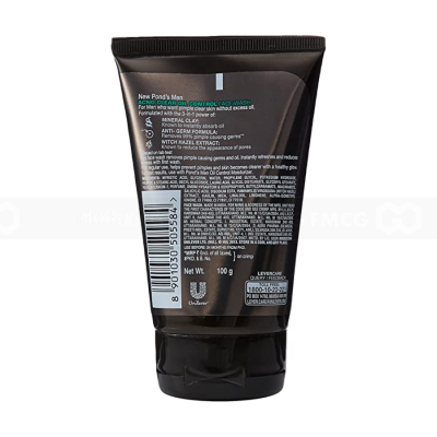 POND'S For Men Clear Oil Control Facial Foam 100G x 24 Tubes