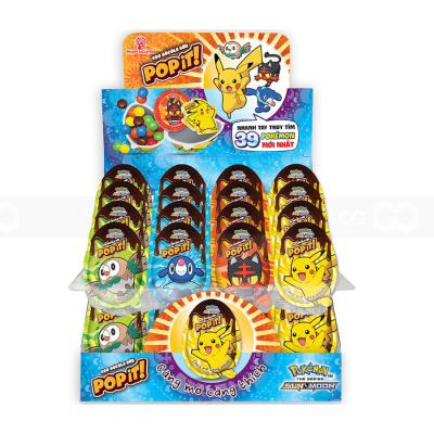 Popit Milk Chocolate Eggs Candy & Toys 6g x 144pcs