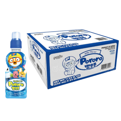 Pororo Milk Flavor Fruit Drink 235ml x 24 Bottles