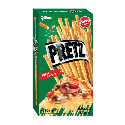 Pretz Piza Flavour Biscuit Stick 31g x 10 Box x 12 Blocks