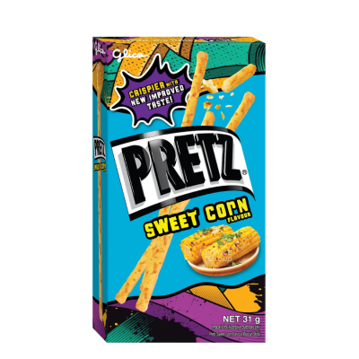 Pretz Sweet Corn Flavour Biscuit Stick 31g x 10 Box x 12 Blocks