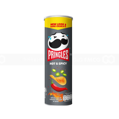 Pringles Potato Crisps Hot & Spicy 102gr x 12 pcs