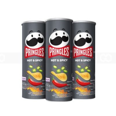 Pringles Potato Crisps Hot & Spicy 102gr x 12 pcs