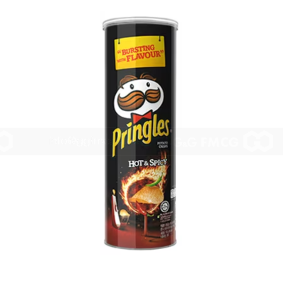 Pringles Potato Crisps Saucy BBQ 134gr x 12 pcs