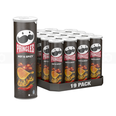 Pringles Potato Crisps Saucy BBQ 134gr x 12 pcs