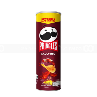 Pringles Potato Crisps Saucy BBQ 134gr x 12 pcs