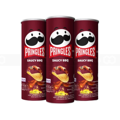 Pringles Potato Crisps Saucy BBQ 134gr x 12 pcs