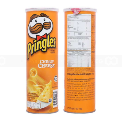 Pringles Potatoes Chips Cheesy Cheese 107g x 12 Cans