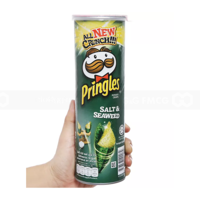 Pringles Potatoes Chips Salt & Seaweed 107g x 12 Cans