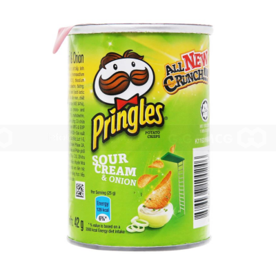 Pringles Potatoes Chips Sour Cream Onion 42g x 12 Cans