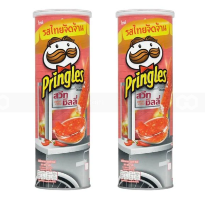 Pringles Potatoes Chips Sweet Chili 107g x 12 Cans