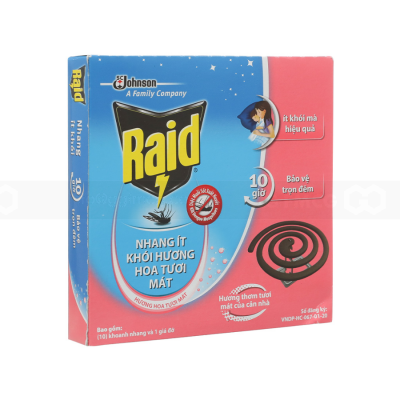 Anti Mosquito Repellent Incense Flowers (Less Smoke) 10 Coil